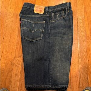 Levi's Dark Indigo Denim Shorts